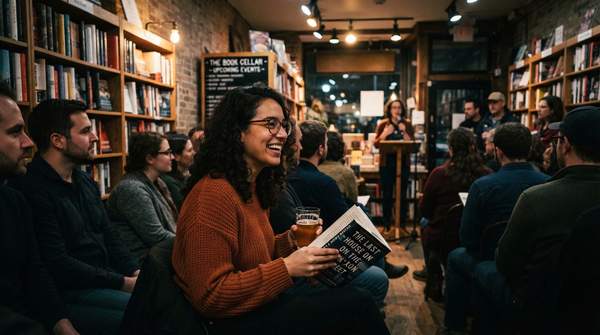 Editorial illustration for Where to Find Your Literary Community: Four Chicago Bookstores and the Events That Define Them